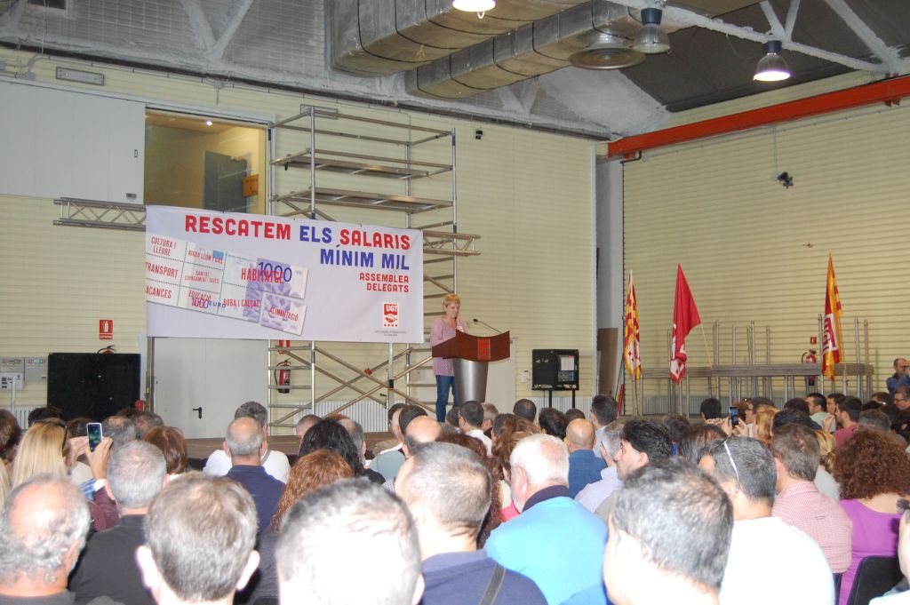 La UGT-Terres de Lleida, a l'assemblea 'Rescatem els Salaris'
