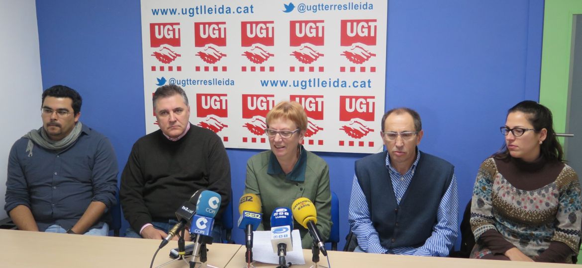 El secretariat de la UGT-Terres de Lleida.