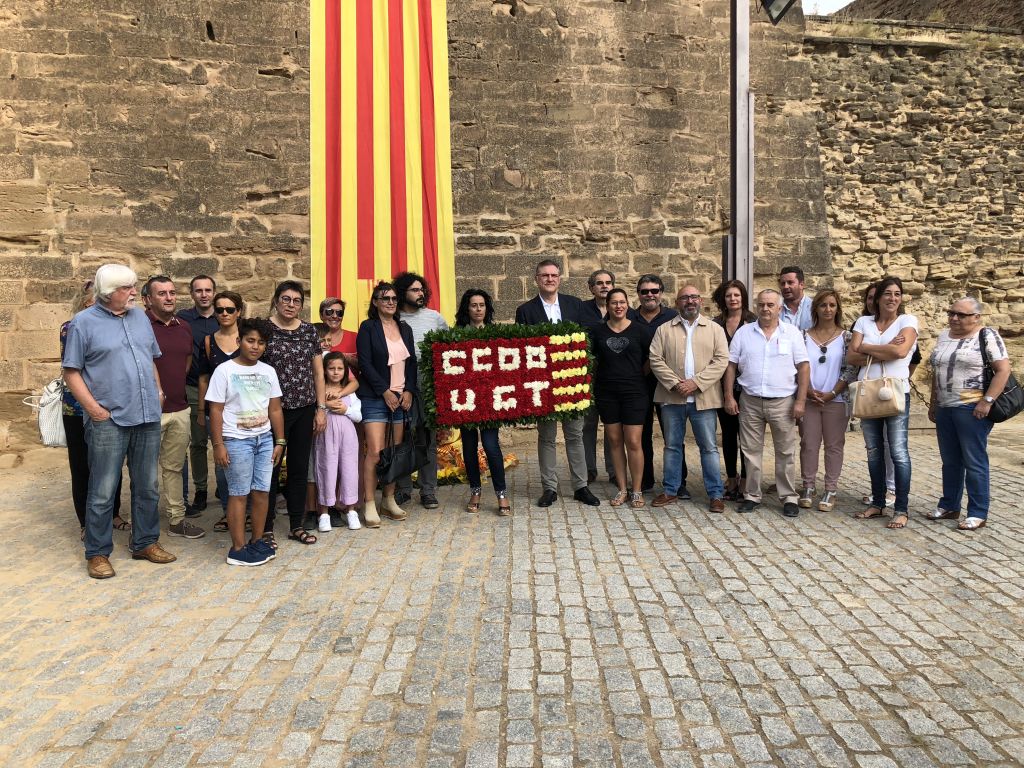 La UGT-Terres de Lleida se suma als actes de la Diada Nacional de Catalunya