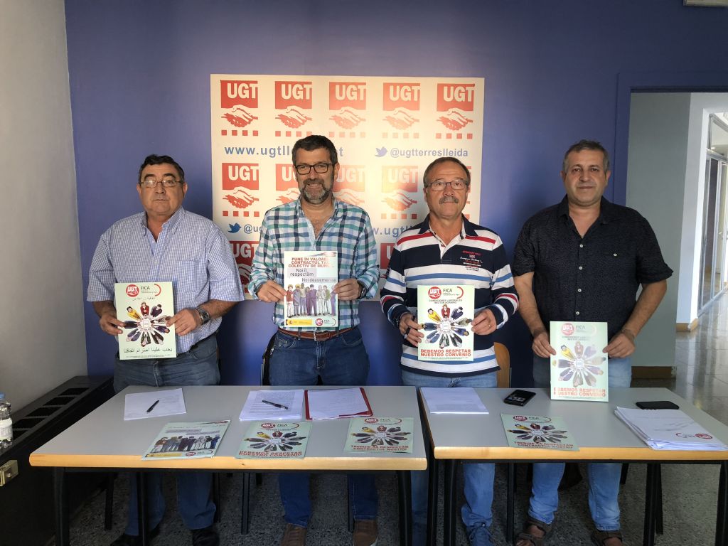 La UGT-Terres de Lleida presenta la campanya 'Posa en valor el teu conveni'