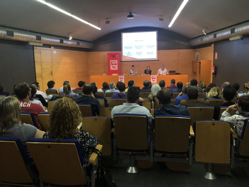 Èxit de participants en la sessió 'El registre de la jornada de treball', organitzada per la UGT-Terres de Lleida