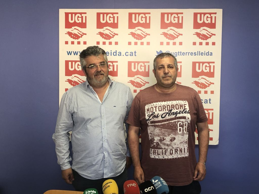 La UGT-FICA de les Terres de Lleida exigeix que totes les càmeres de fruita respectin el preu mínim de 7,08 euros/hora