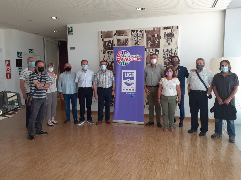 Trobada de la UGT-Terres de Lleida amb la Coordinadora de Gent Gran i Voluntariat Sènior de Lleida i Comarques