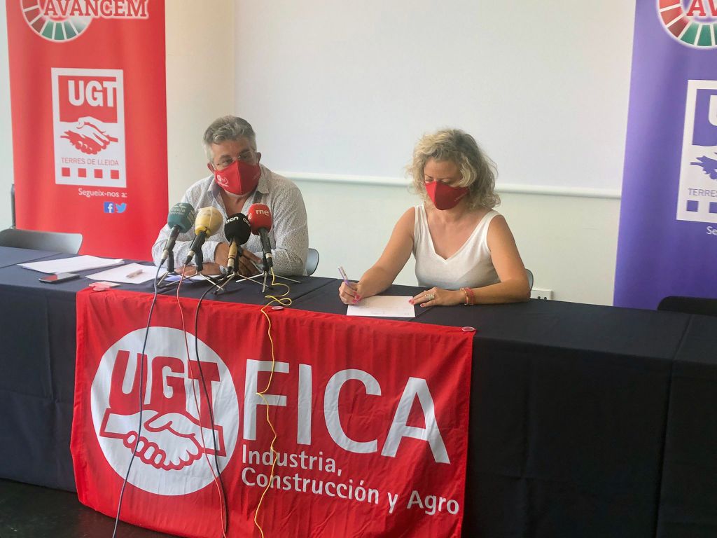 La UGT-FICA de les Terres de Lleida continua denunciant les males praxis de les grans empreses del camp