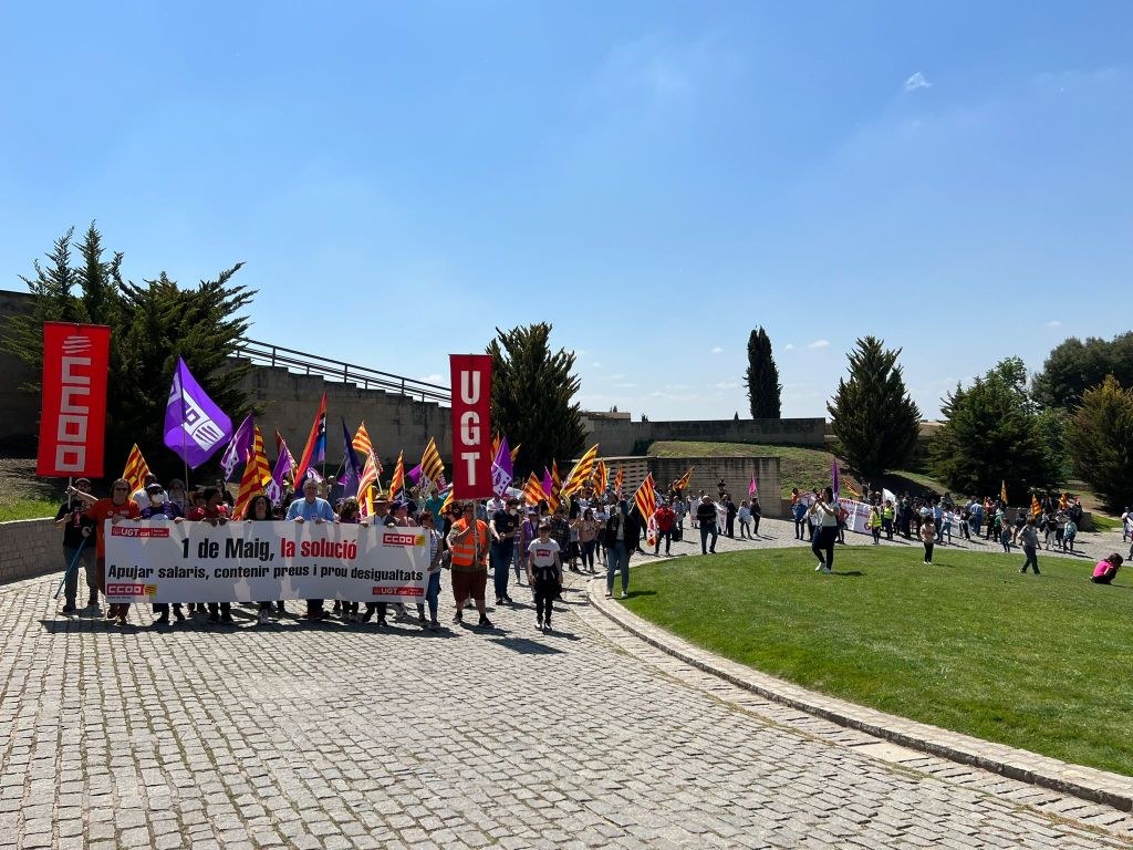 La UGT-Terres de Lleida torna a prendre els carrers per celebrar el Primer de Maig