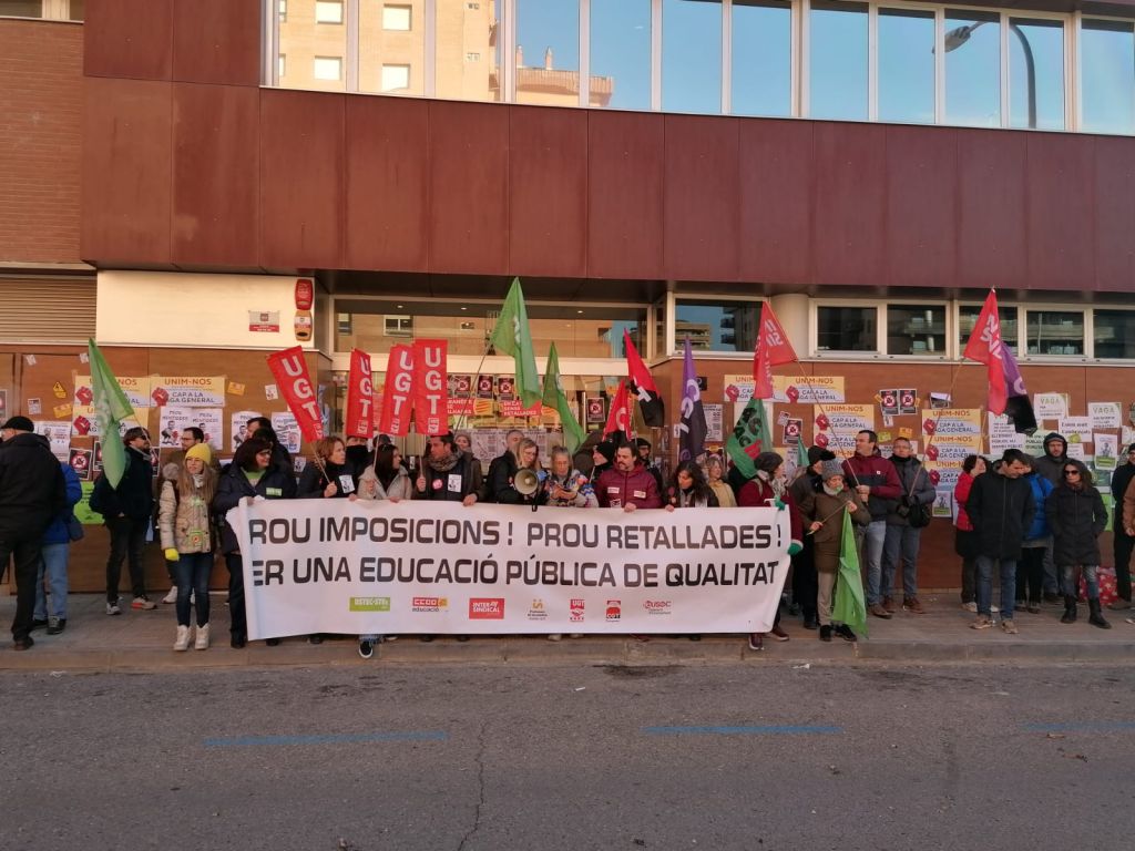 La UGT-Terres de Lleida exigeix a Educació recuperar les retallades patides des de fa més de 10 anys