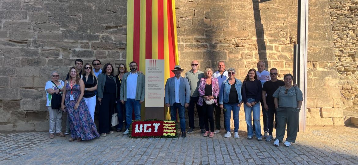 ugt lleida ofrena floral diada 11092025