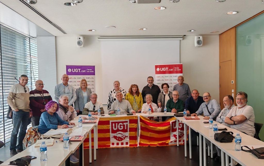 Jubilats i pensionistes de Lleida, Girona, Tarragona i Terres de l’Ebre, reunits per reforçar l’acció als consells de la gent gran