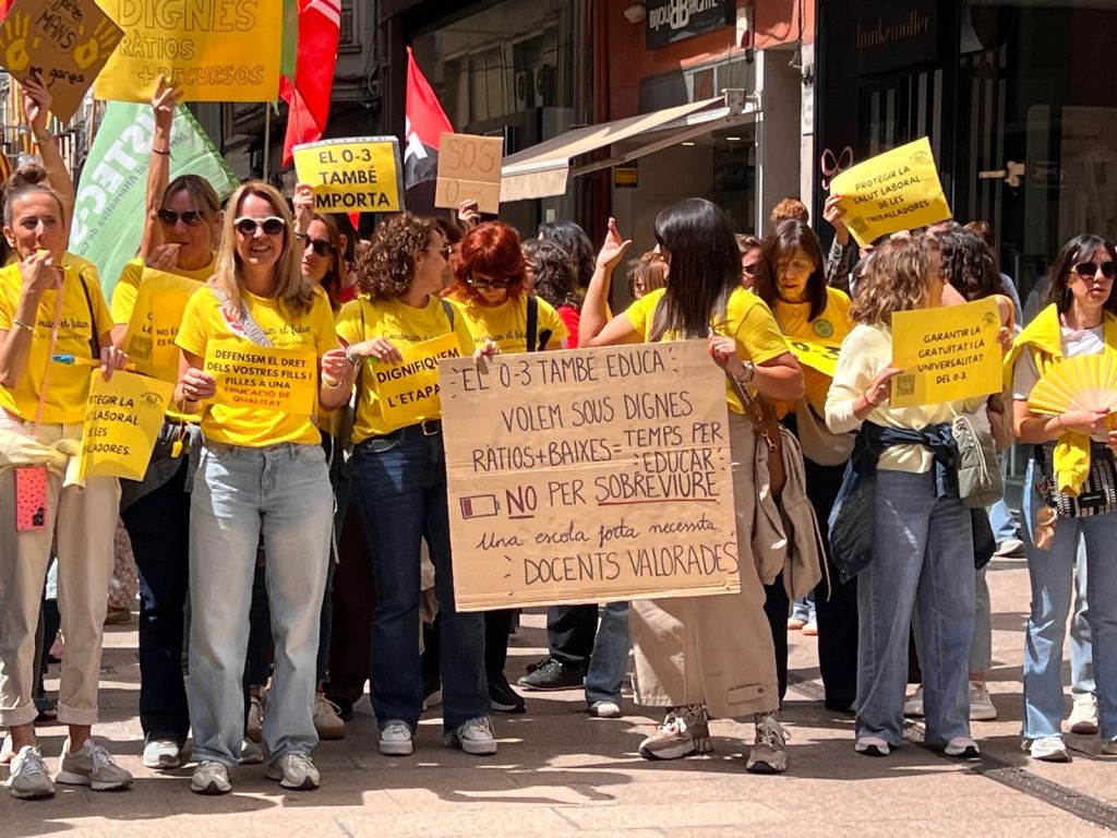 Nova jornada de vaga del sector 0-3 per reclamar millores al primer cicle d’Infantil