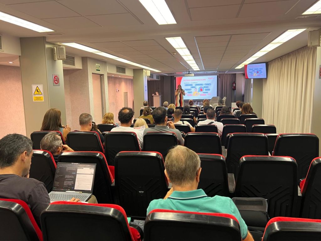 ‘I tu, què fas a la feina? Poses límits o infartes?’, jornada de la UGT-Terres de Lleida sobre salut laboral. / UGT-Terres de Lleida